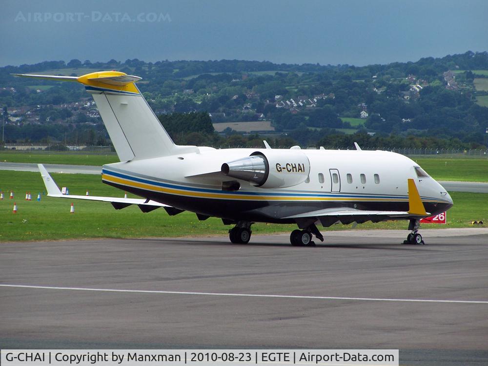 G-CHAI, 1994 Canadair Challenger 601-3A (CL-600-2B16) C/N 5152, Parked up at Exeter