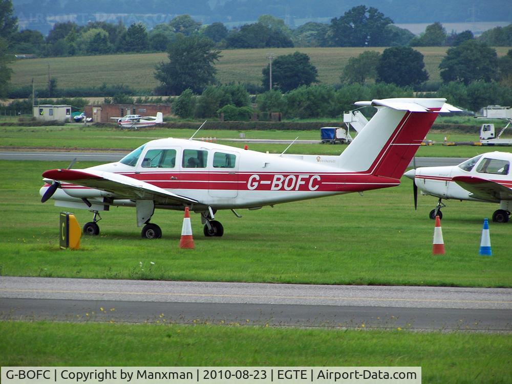 G-BOFC, 1979 Beech 76 Duchess C/N ME-217, Parked on the GA Ramp @ Exeter