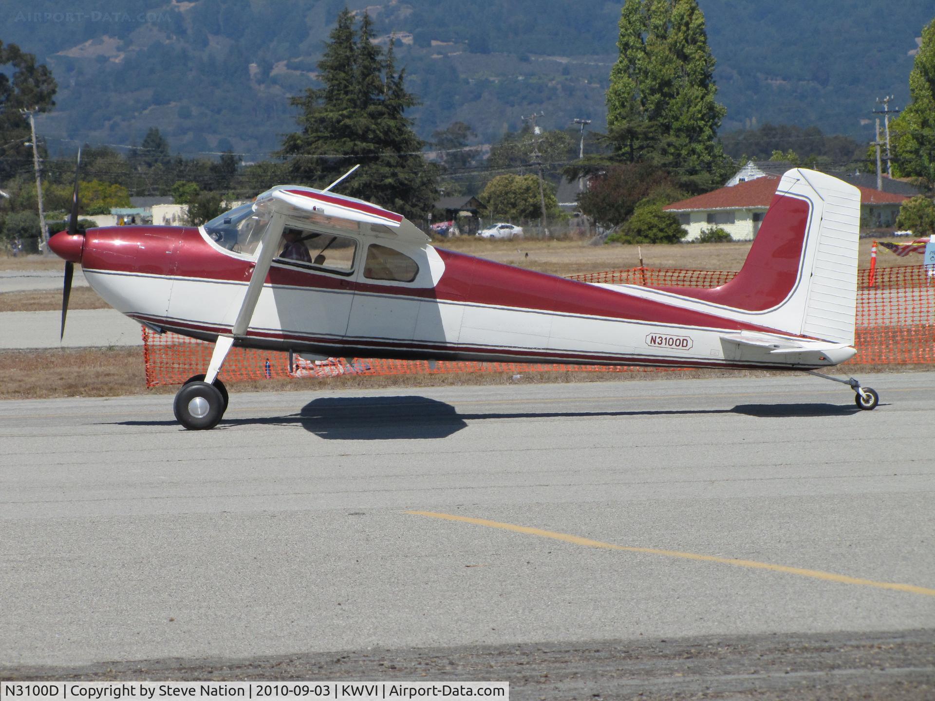 N3100D, 1955 Cessna 180 C/N 31898, San Jose, CA-based 1955 Cessna 180 taxiing @ 2010 Watsonville Fly-In