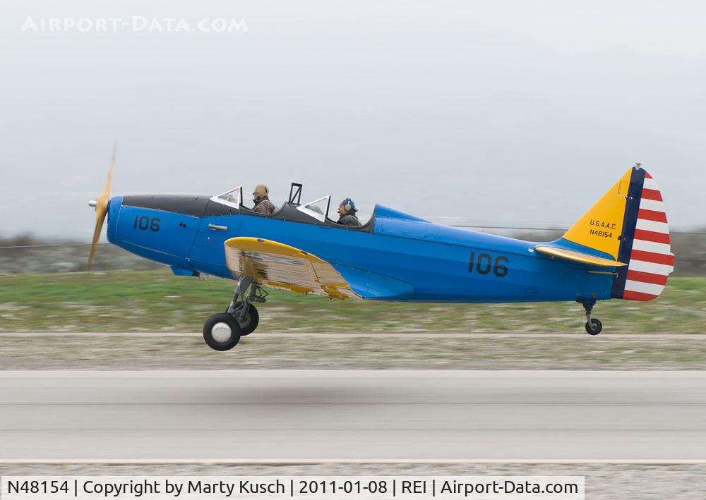 N48154, 1943 Fairchild M-62A C/N T437053, Landing on Runway 26.