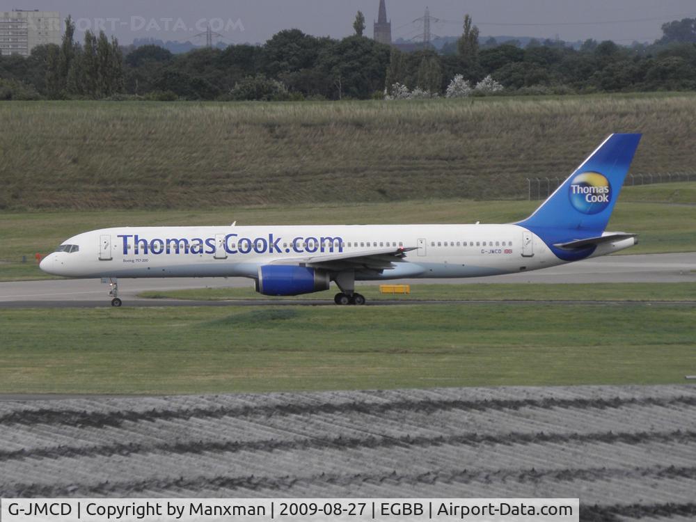 G-JMCD, 2000 Boeing 757-25F C/N 30757, Taxiing @ BHX