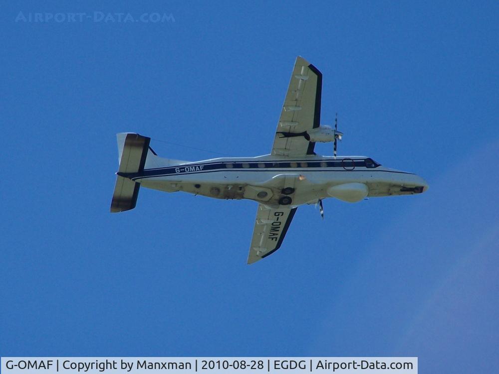 G-OMAF, 1986 Dornier 228-202K C/N 8112, Leaving Newquay