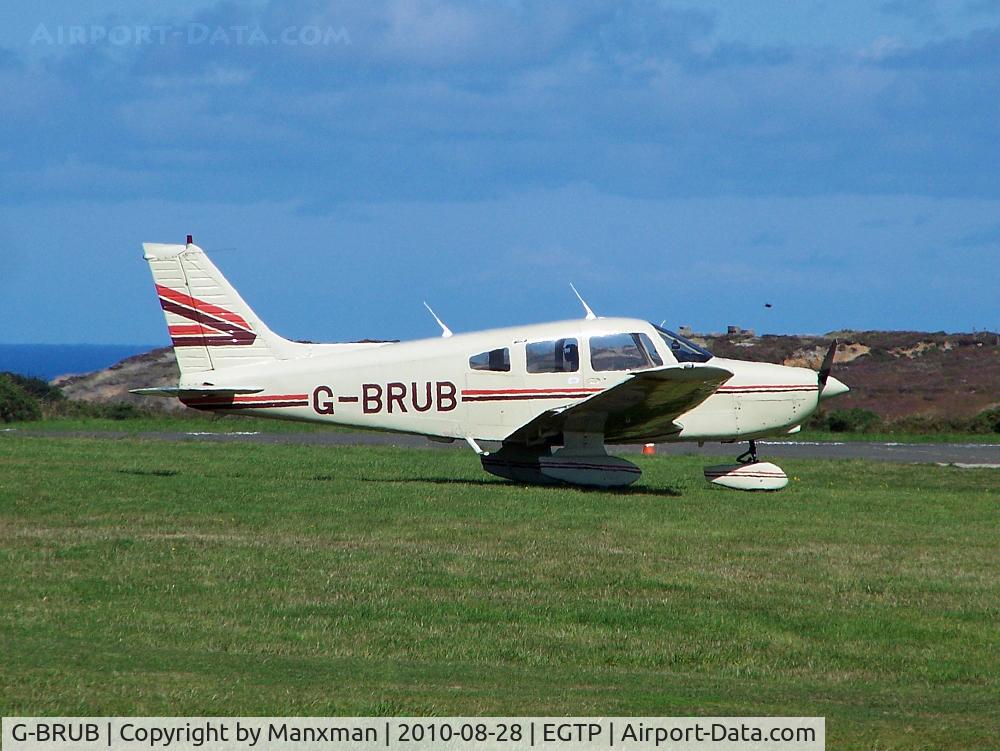 G-BRUB, 1981 Piper PA-28-161 Warrior II C/N 28-8116177, Parked up on the Ramp @ Perranporth