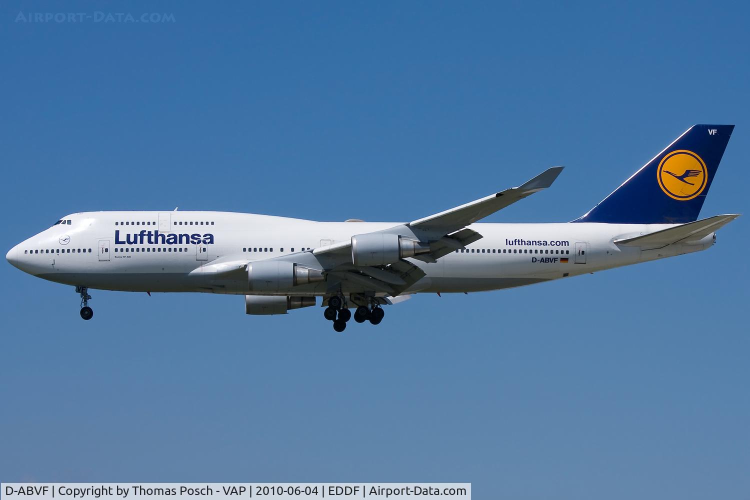 D-ABVF, 1990 Boeing 747-430 C/N 24761, Lufthansa