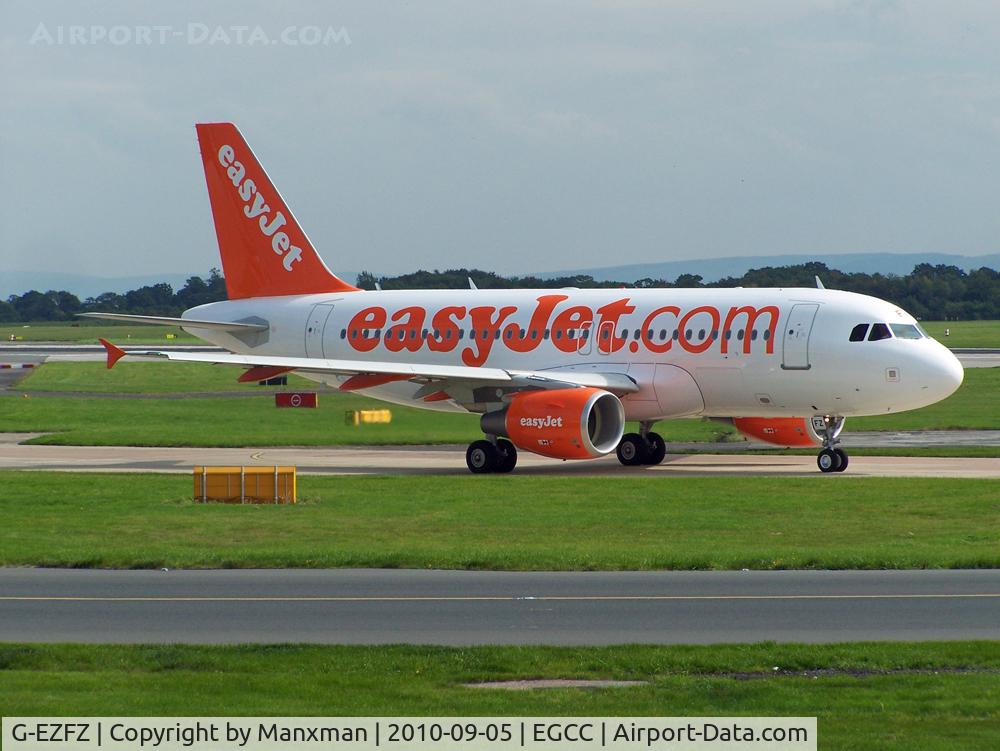 G-EZFZ, 2010 Airbus A319-111 C/N 4425, One of the many Easyjets leaving