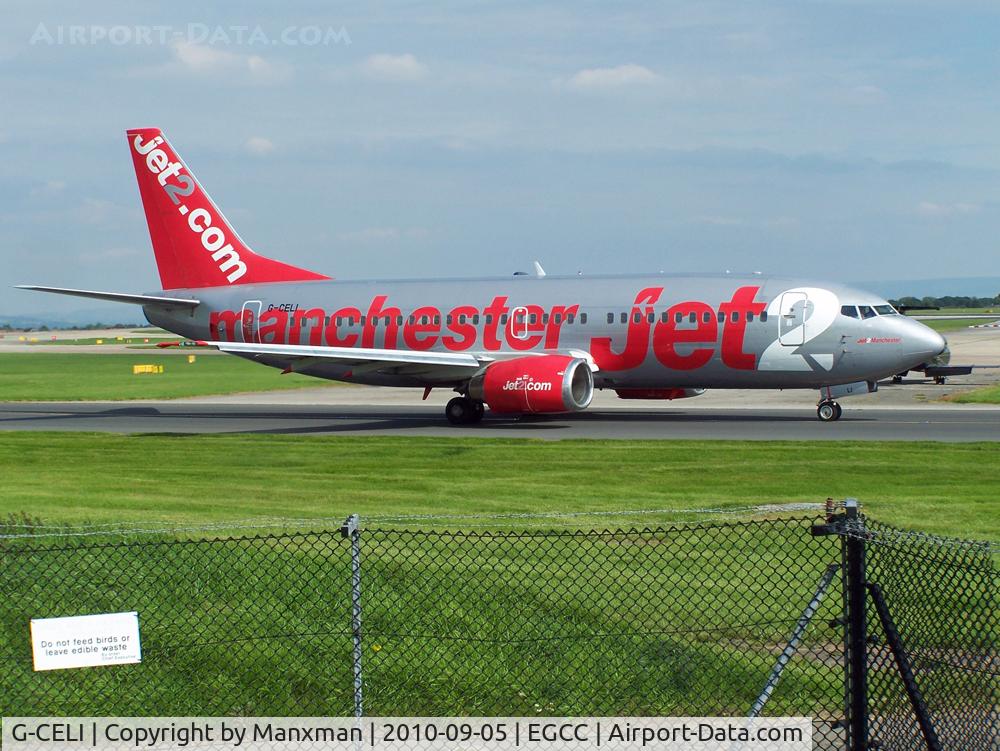G-CELI, 1986 Boeing 737-330 C/N 23526, Jet2 Manchester departs