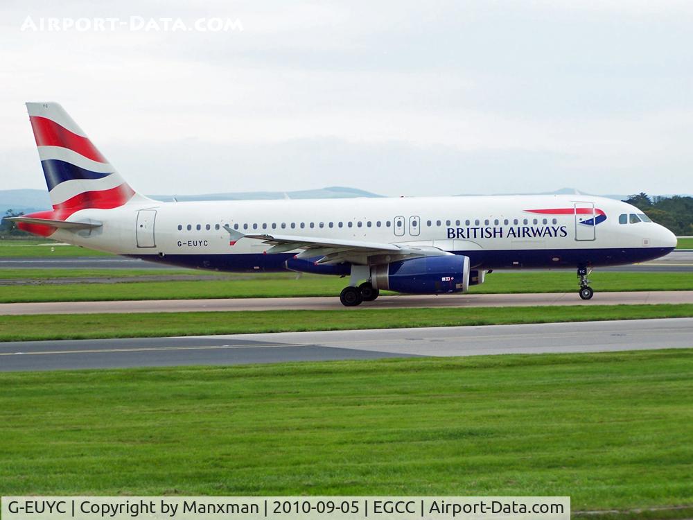 G-EUYC, 2008 Airbus A320-232 C/N 3721, BA flight for Heathrow