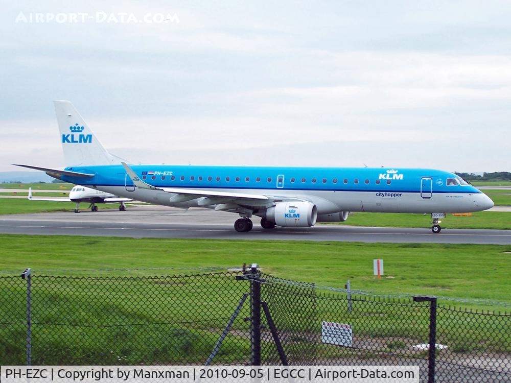 PH-EZC, 2008 Embraer 190LR (ERJ-190-100LR) C/N 19000250, E195 departs MAN for AMS