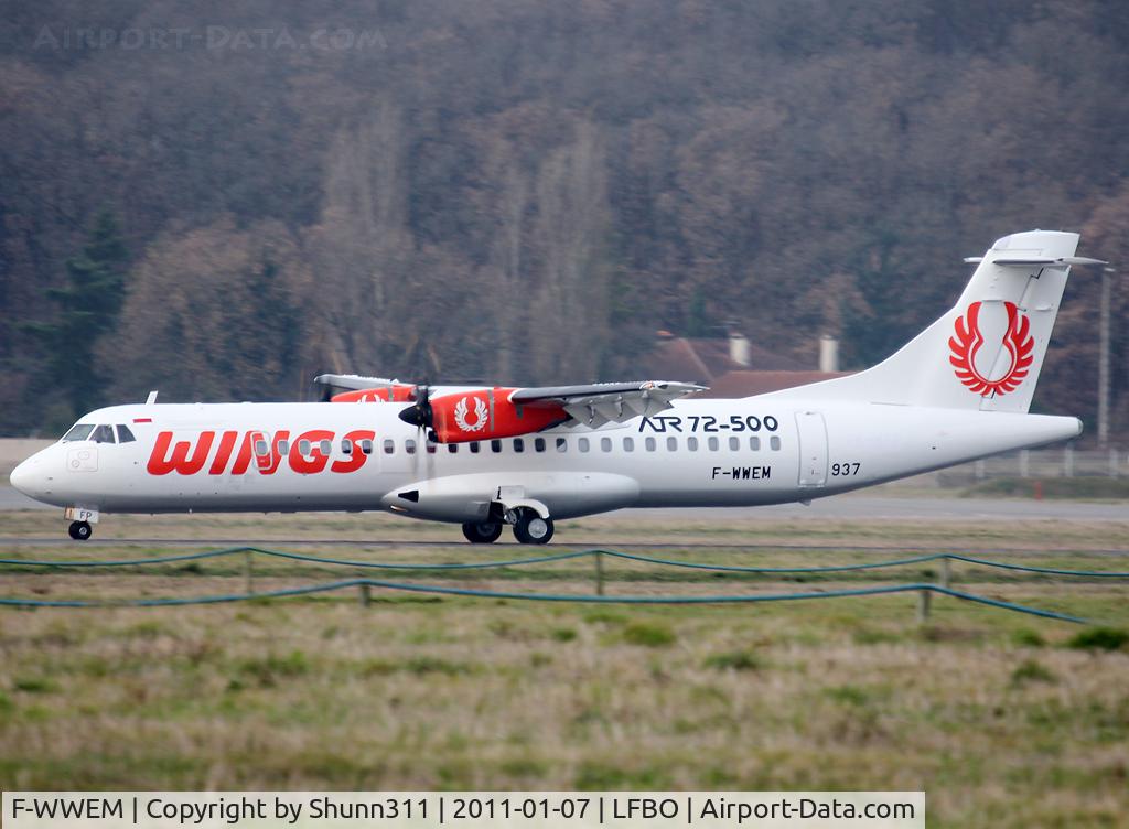 F-WWEM, 2010 ATR 72-212A C/N 937, C/n 0937 - To be PK-WFP