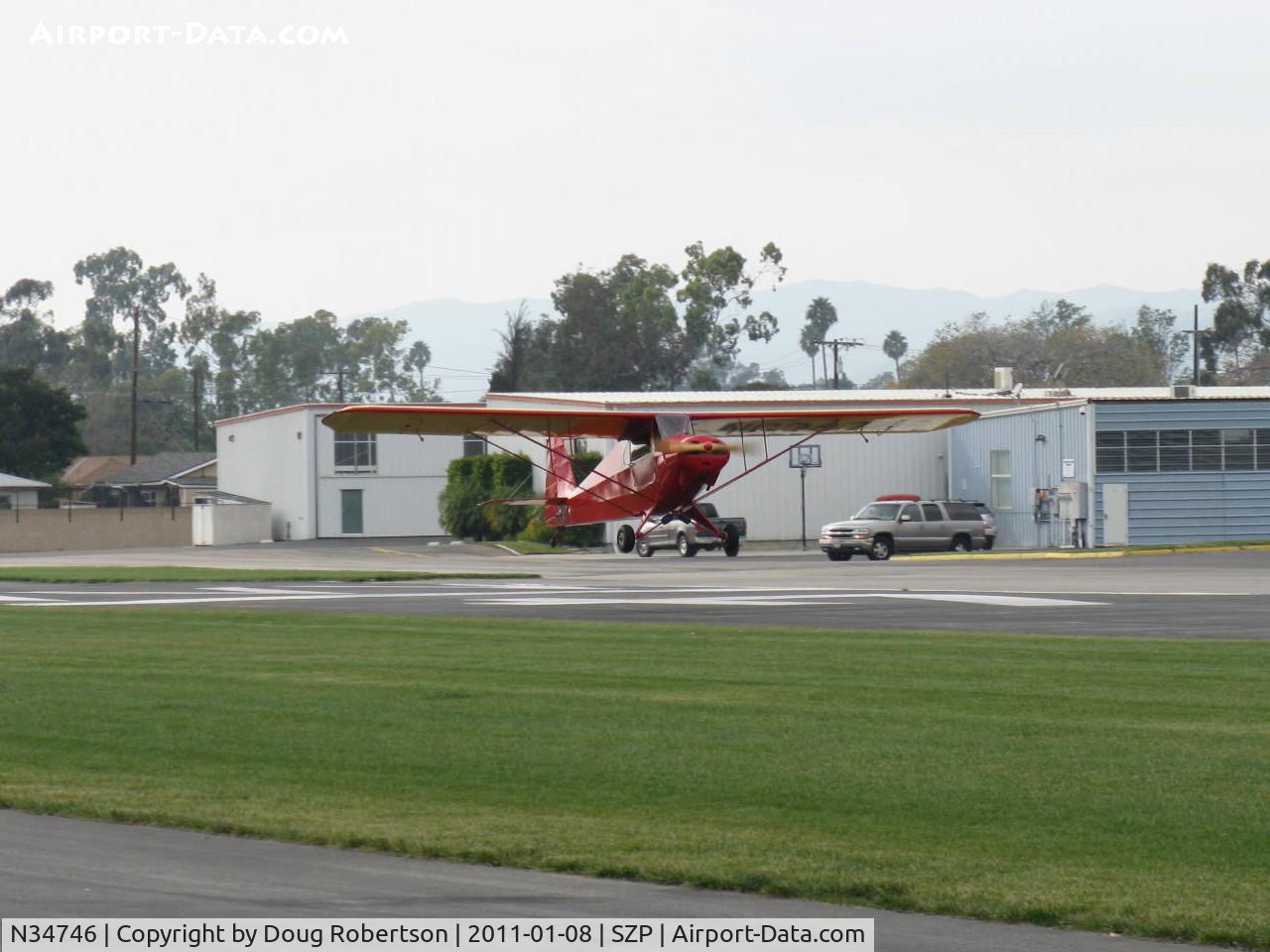 N34746, Porterfield FP-65 C/N 899, 1941 Porterfield FP-65 COLLEGIATE, Continental C75 75 Hp upgrade, landing Rwy 04