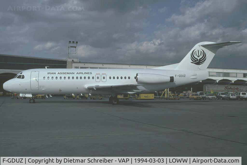 F-GDUZ, 1979 Fokker F-28-4000 Fellowship C/N 11144, Iran Asseman Fokker 28