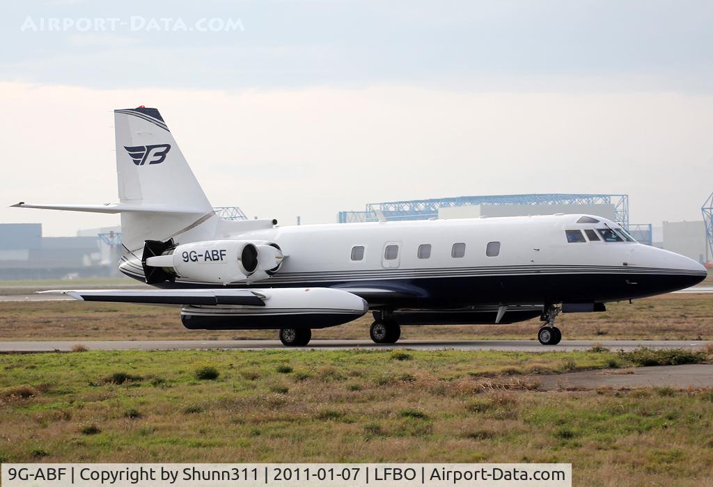 9G-ABF, 1977 Lockheed L-1329-25 JetStar II C/N 5217, Taxiing test after overhaul...