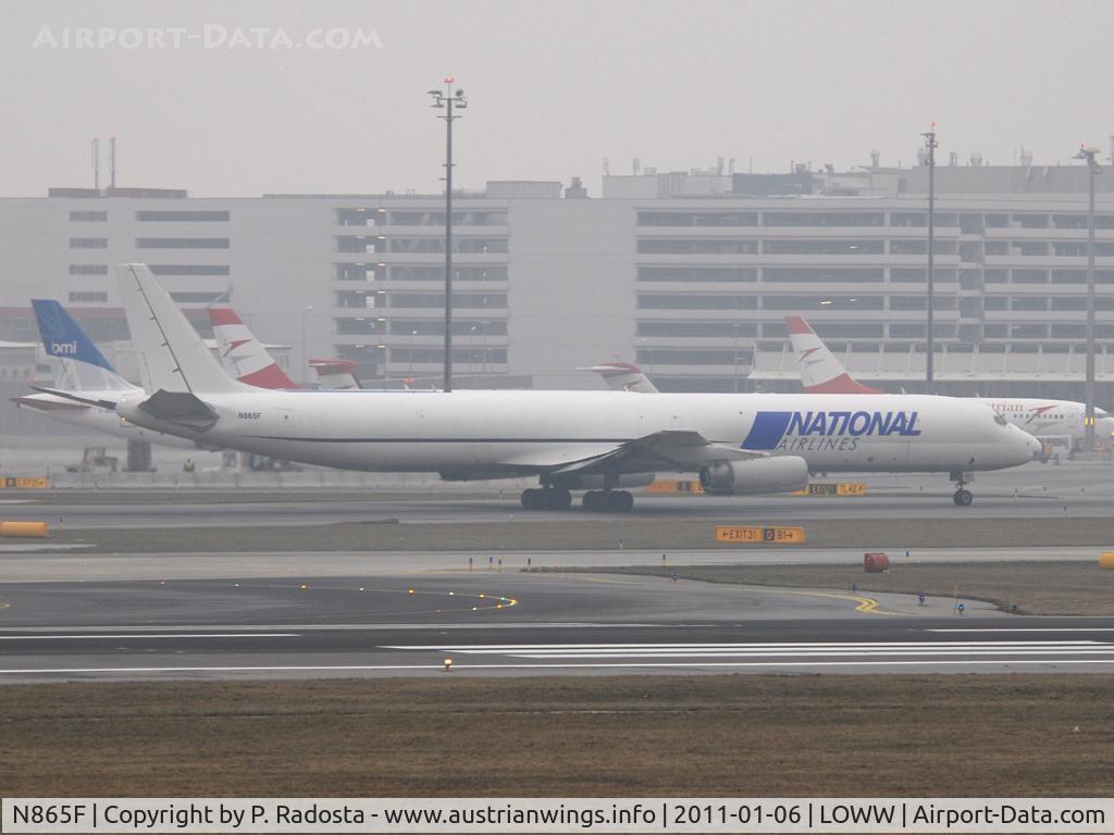 N865F, 1969 Douglas DC-8-63F C/N 46088, Very rare visitor at VIE - that plane flew for Austrian Airlines in 1974