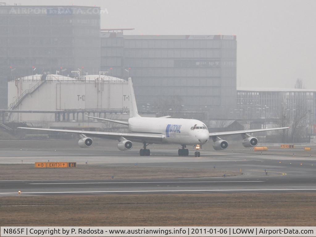 N865F, 1969 Douglas DC-8-63F C/N 46088, Very rare visitor at VIE - that plane flew for Austrian Airlines in 1974