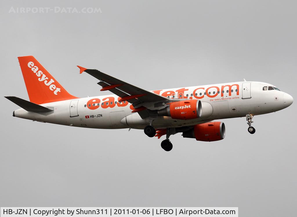 HB-JZN, 2005 Airbus A319-111 C/N 2387, LAnding rwy 14R