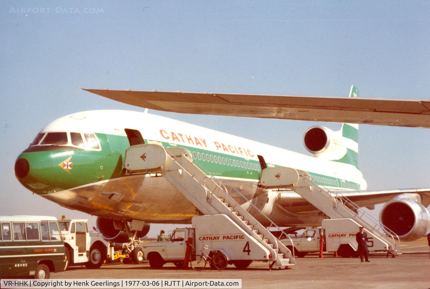 VR-HHK, 1975 Lockheed L-1011-385-1-15 TriStar 100 C/N 193T-1118, Cathay Pacific , TriStar 100