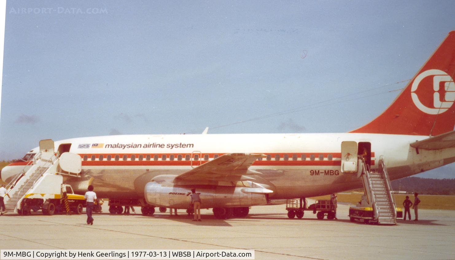 9M-MBG, 1972 Boeing 737-2H6 C/N 20631, Malaysian Airlines