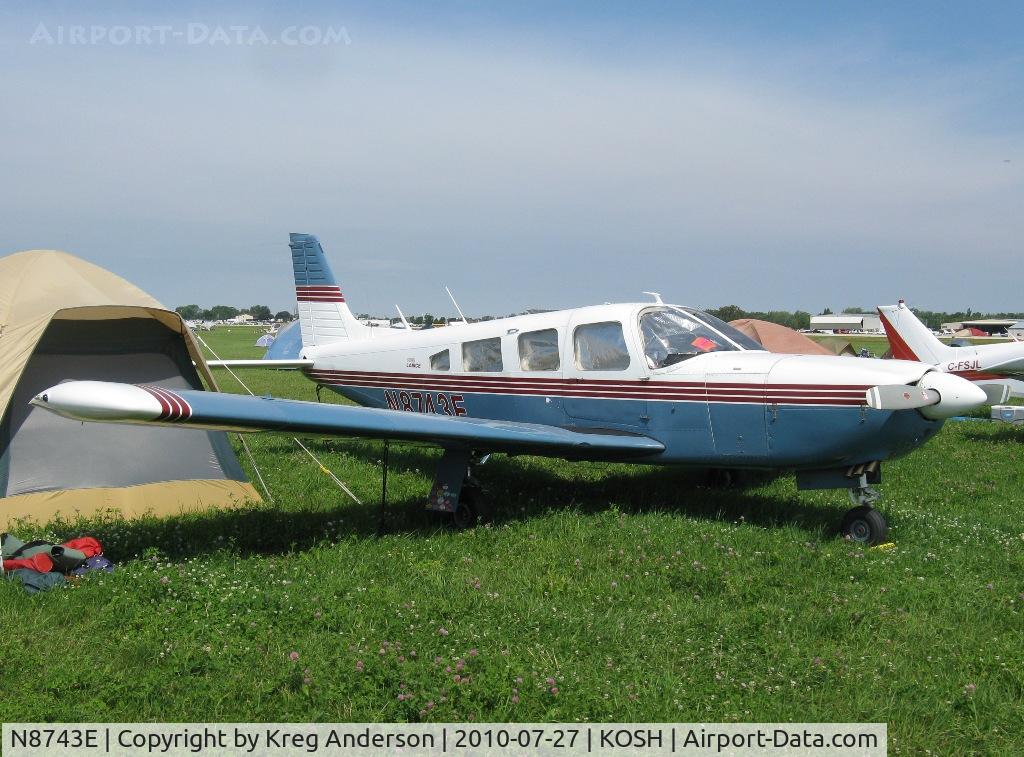 N8743E, 1976 Piper PA-32R-300 Cherokee Lance C/N 32R-7680171, EAA AirVenture 2010