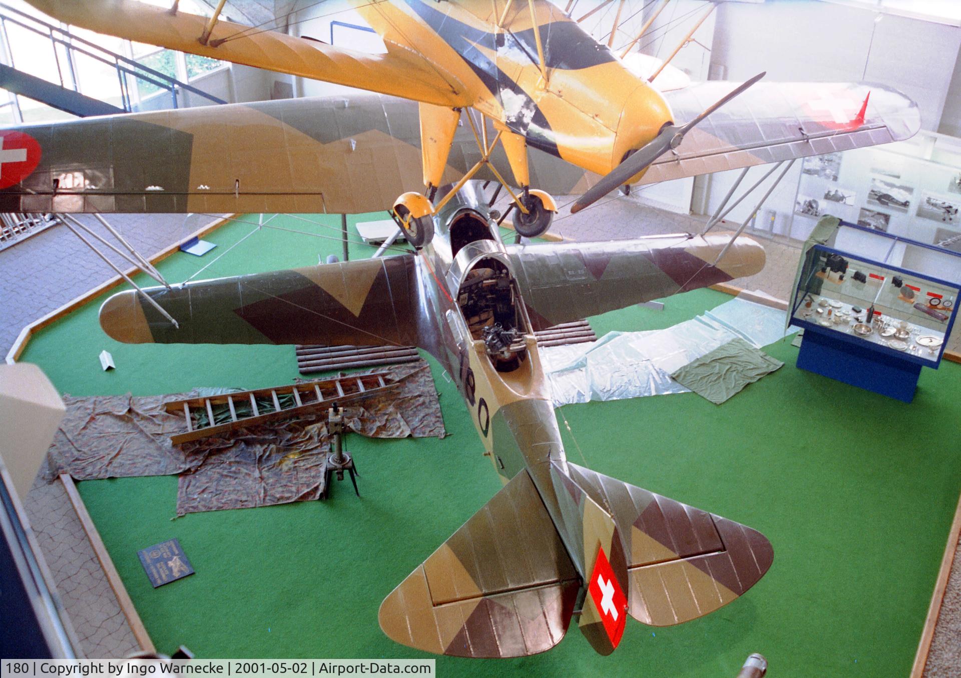 180, EKW C-35 C/N 395, Eidgenössische Konstruktionswerkstätten EKW C-35 at the Fliegermuseum Dübendorf
