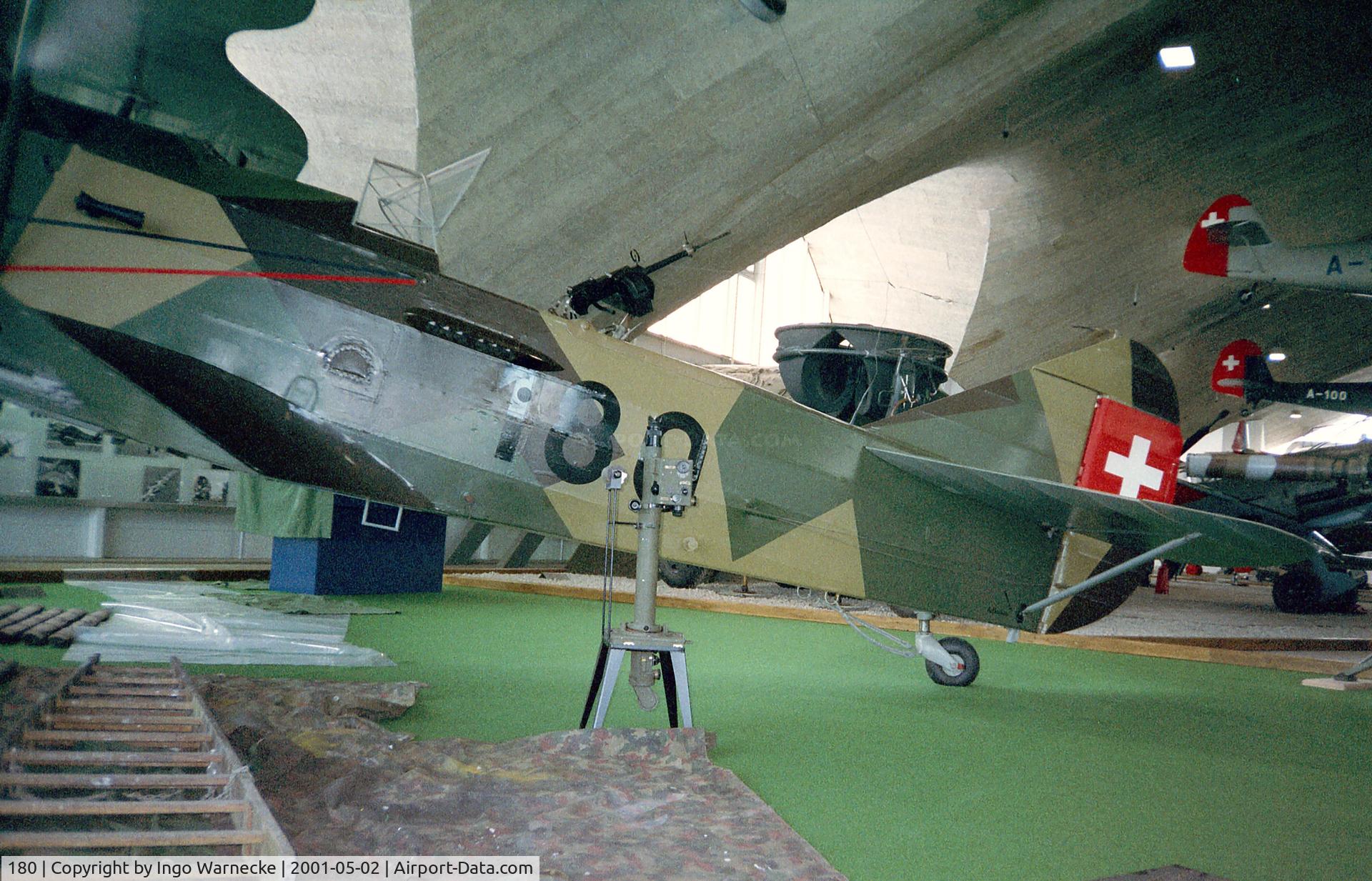 180, EKW C-35 C/N 395, Eidgenössische Konstruktionswerkstätten EKW C-35 at the Fliegermuseum Dübendorf