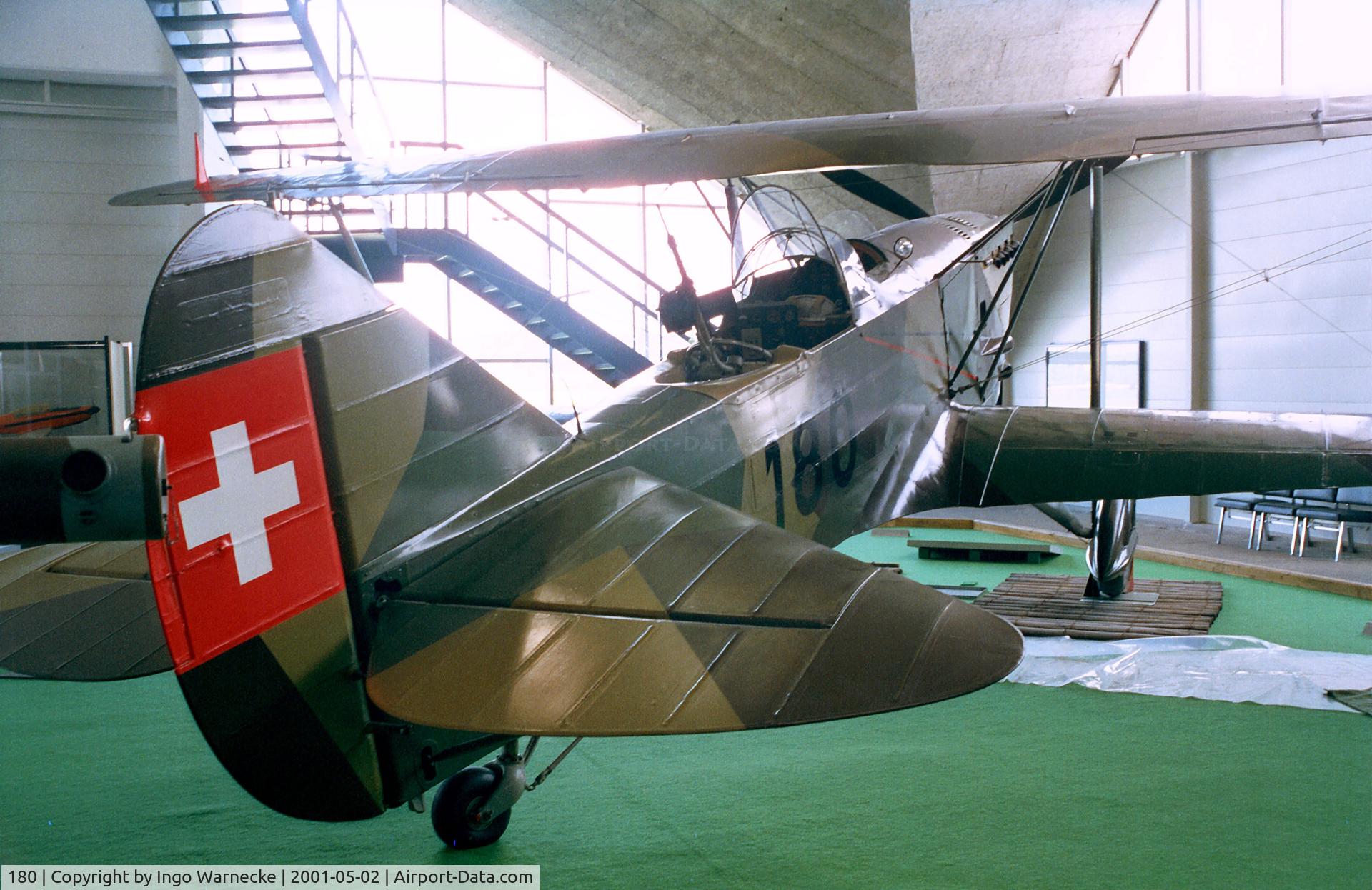 180, EKW C-35 C/N 395, Eidgenössische Konstruktionswerkstätten EKW C-35 at the Fliegermuseum Dübendorf