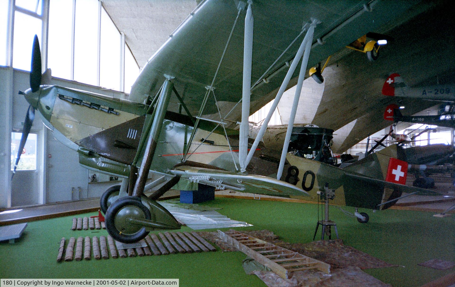 180, EKW C-35 C/N 395, Eidgenössische Konstruktionswerkstätten EKW C-35 at the Fliegermuseum Dübendorf