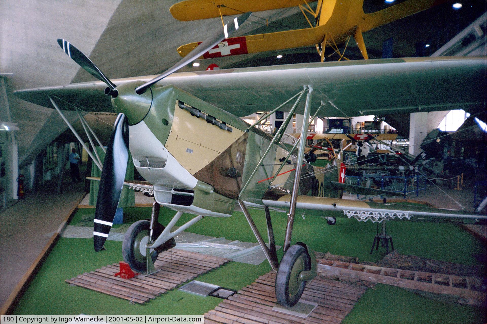 180, EKW C-35 C/N 395, Eidgenössische Konstruktionswerkstätten EKW C-35 at the Fliegermuseum Dübendorf