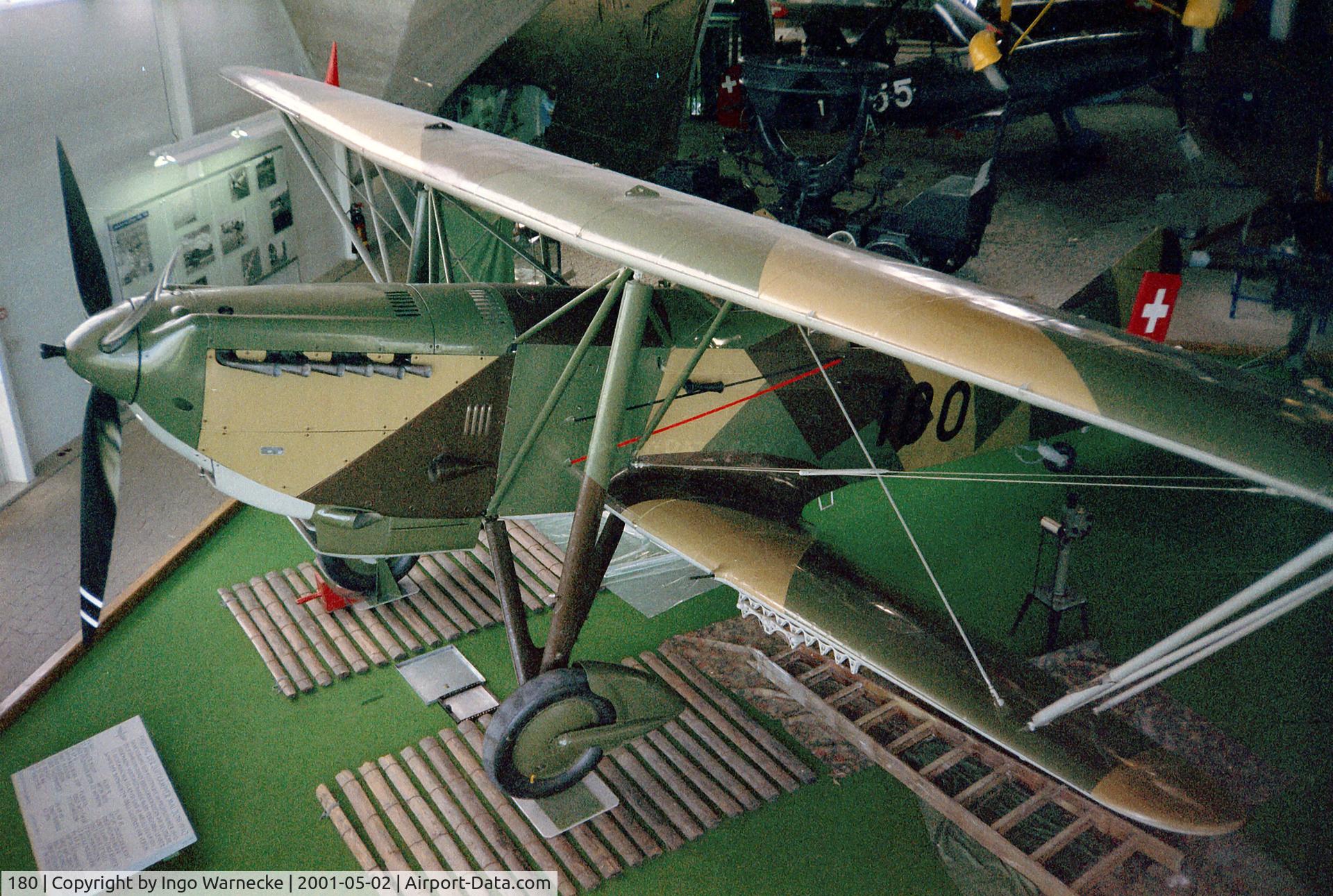 180, EKW C-35 C/N 395, Eidgenössische Konstruktionswerkstätten EKW C-35 at the Fliegermuseum Dübendorf