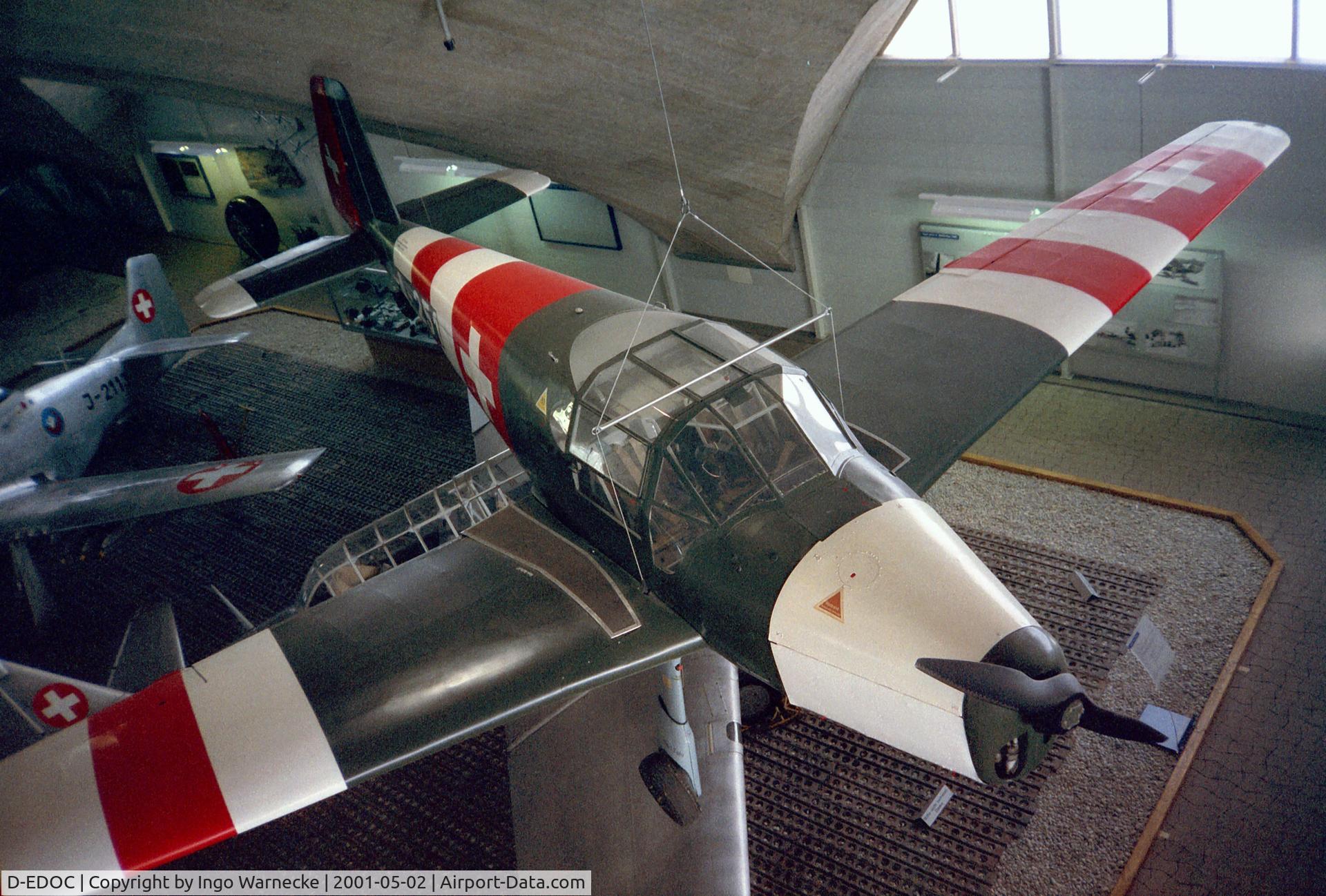 D-EDOC, Bucker Bu-181B-1 Bestmann C/N 25027, Bücker Bü 181B-1 Bestmann at the Fliegermuseum Dübendorf