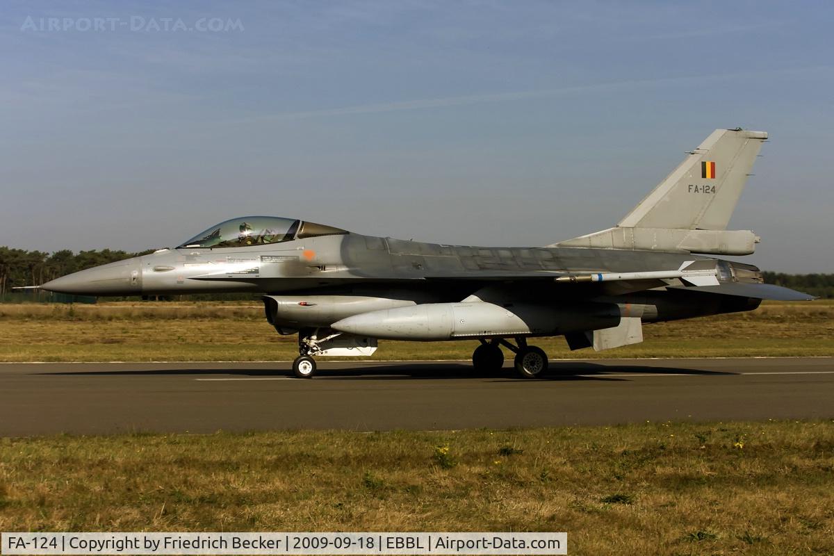 FA-124, SABCA F-16AM Fighting Falcon C/N 6H-124, taxying to the active