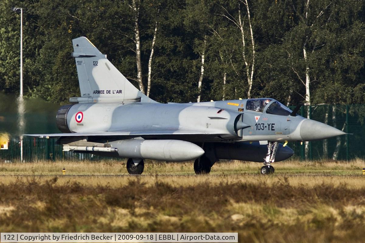 122, Dassault Mirage 2000C C/N 405, departing Kleine Brogel