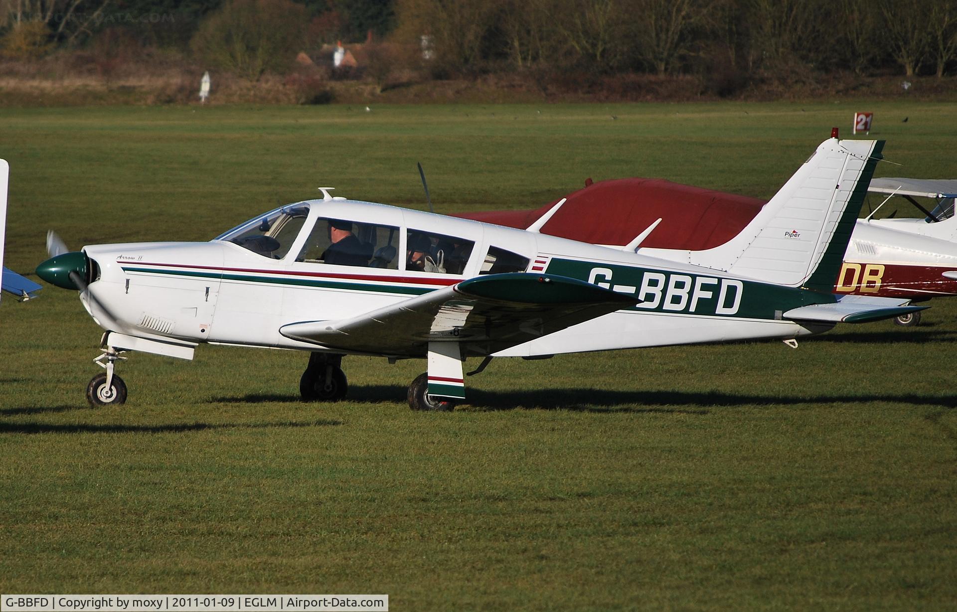 G-BBFD, 1973 Piper PA-28R-200-2 Cherokee Arrow II C/N 28R-7335342, Cherokee Arrow II at White Waltham