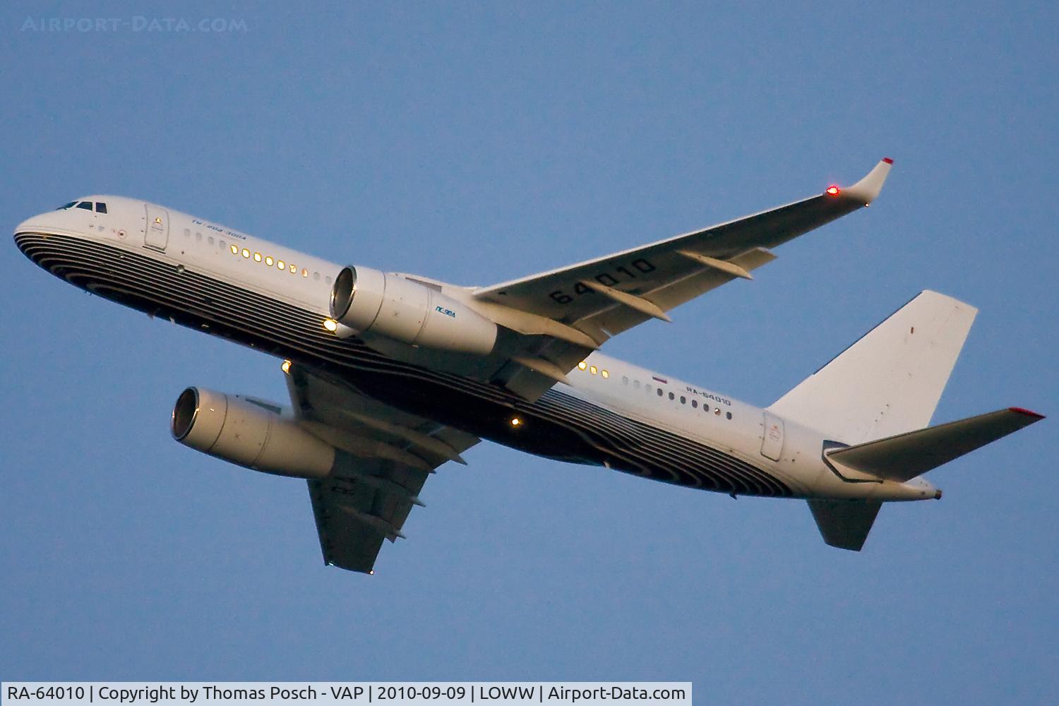 RA-64010, 1993 Tupolev Tu-204C C/N 145074-3164010, Business Aero