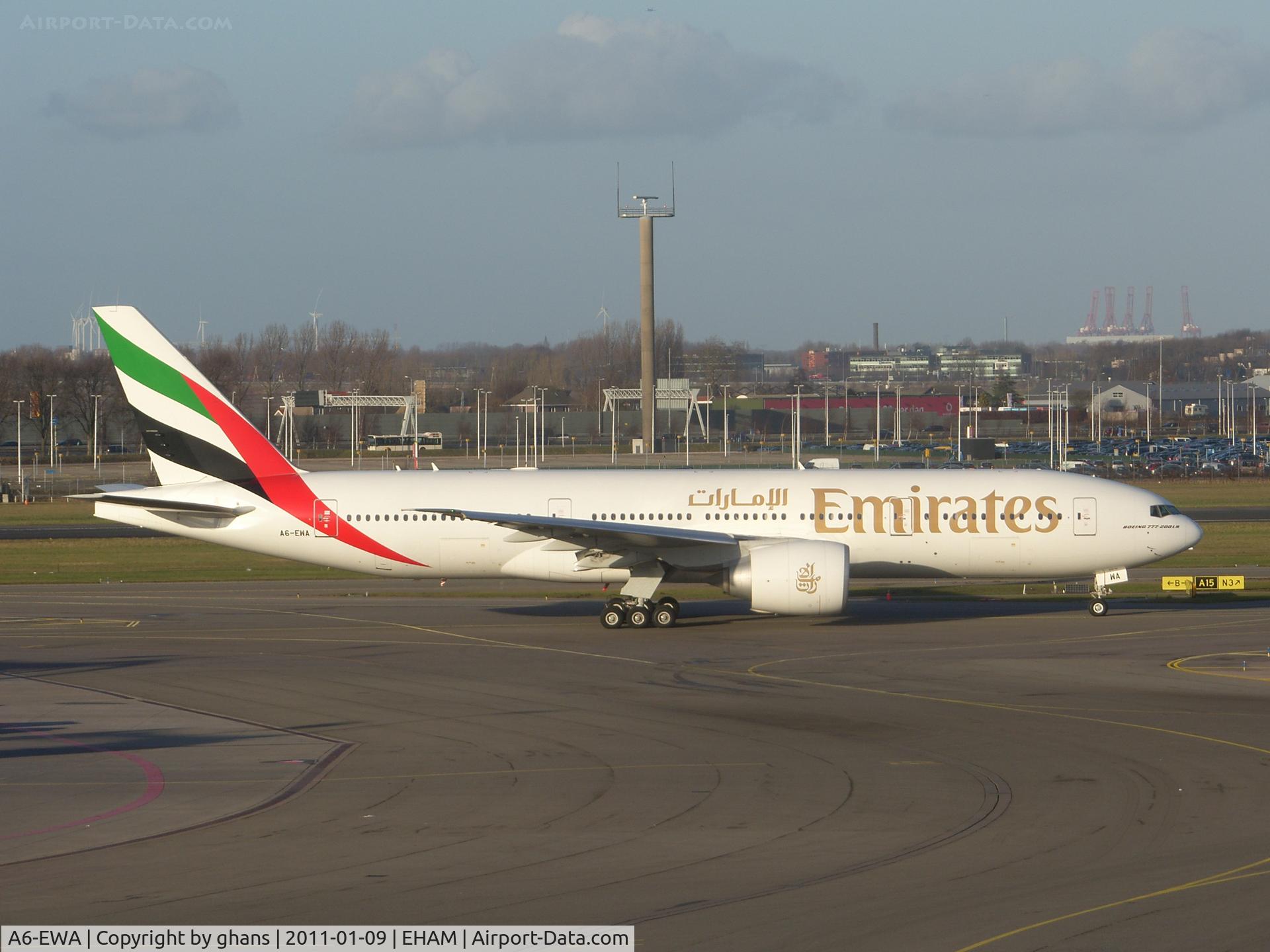 A6-EWA, 2007 Boeing 777-21H/LR C/N 35572, Emirates