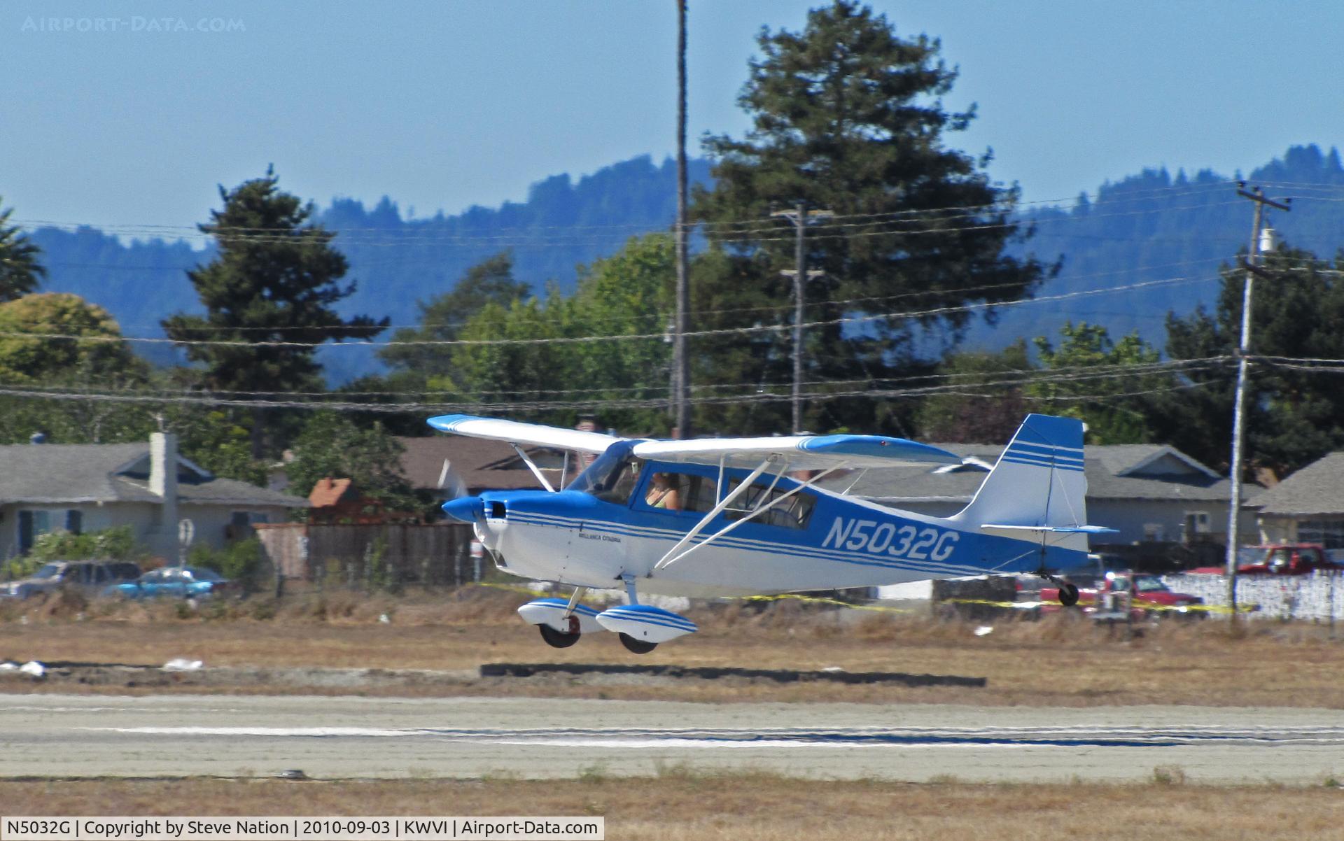 N5032G, 1978 Bellanca 7ECA Citabria C/N 1283-79, Reid-Hillview Airport (San Jose, CA)-based 1978 Bellanca 7ECA on final @ 2010 Watsonville Fly-In