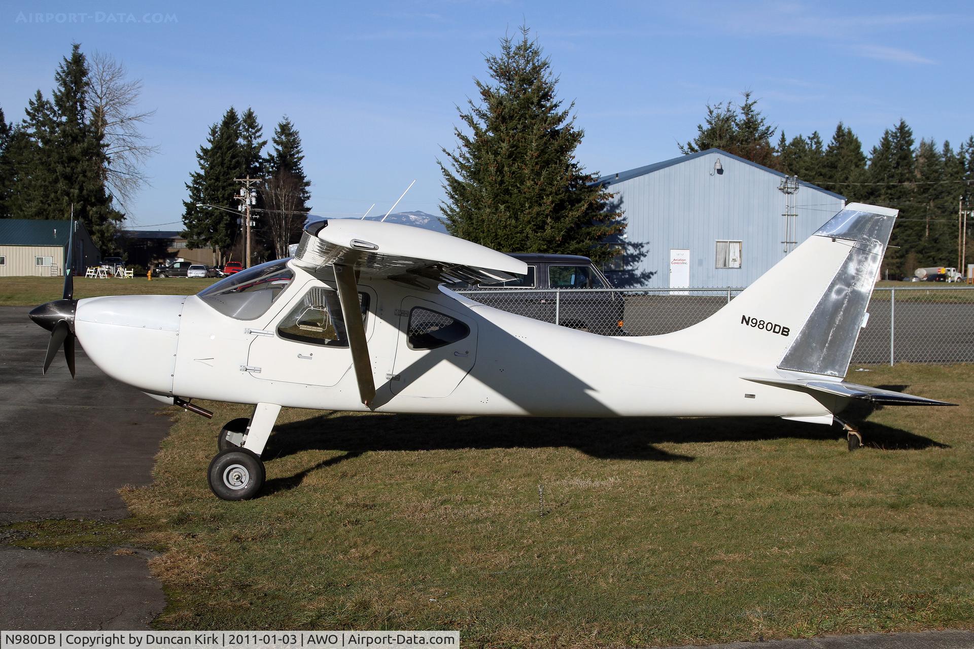 N980DB, Glasair GS-2 Sportsman C/N 7331, A Sportsman braves the chilly winter weather