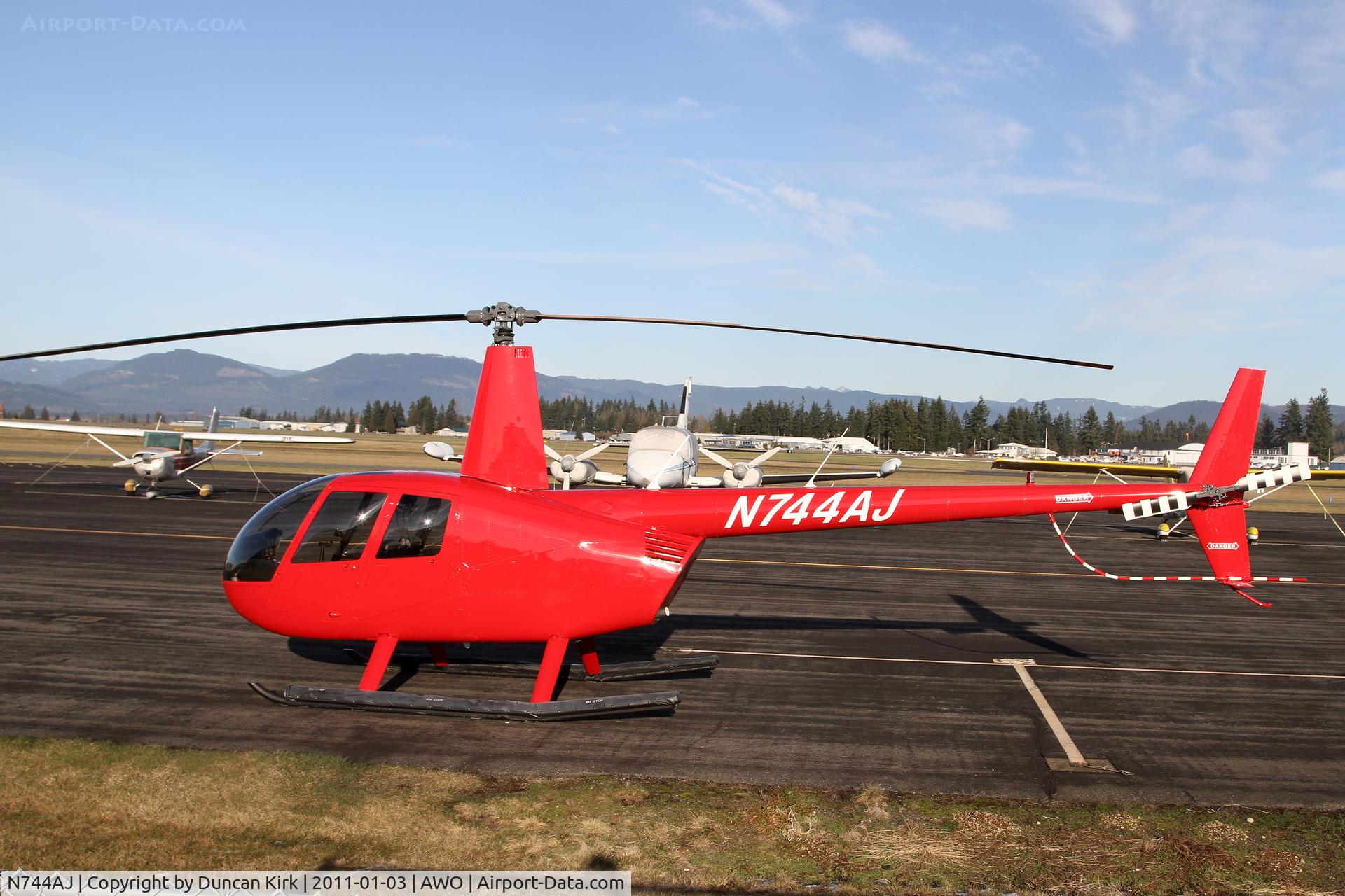 N744AJ, 2008 Robinson R44 II C/N 12102, An all too common sight at pretty much every airport these days!