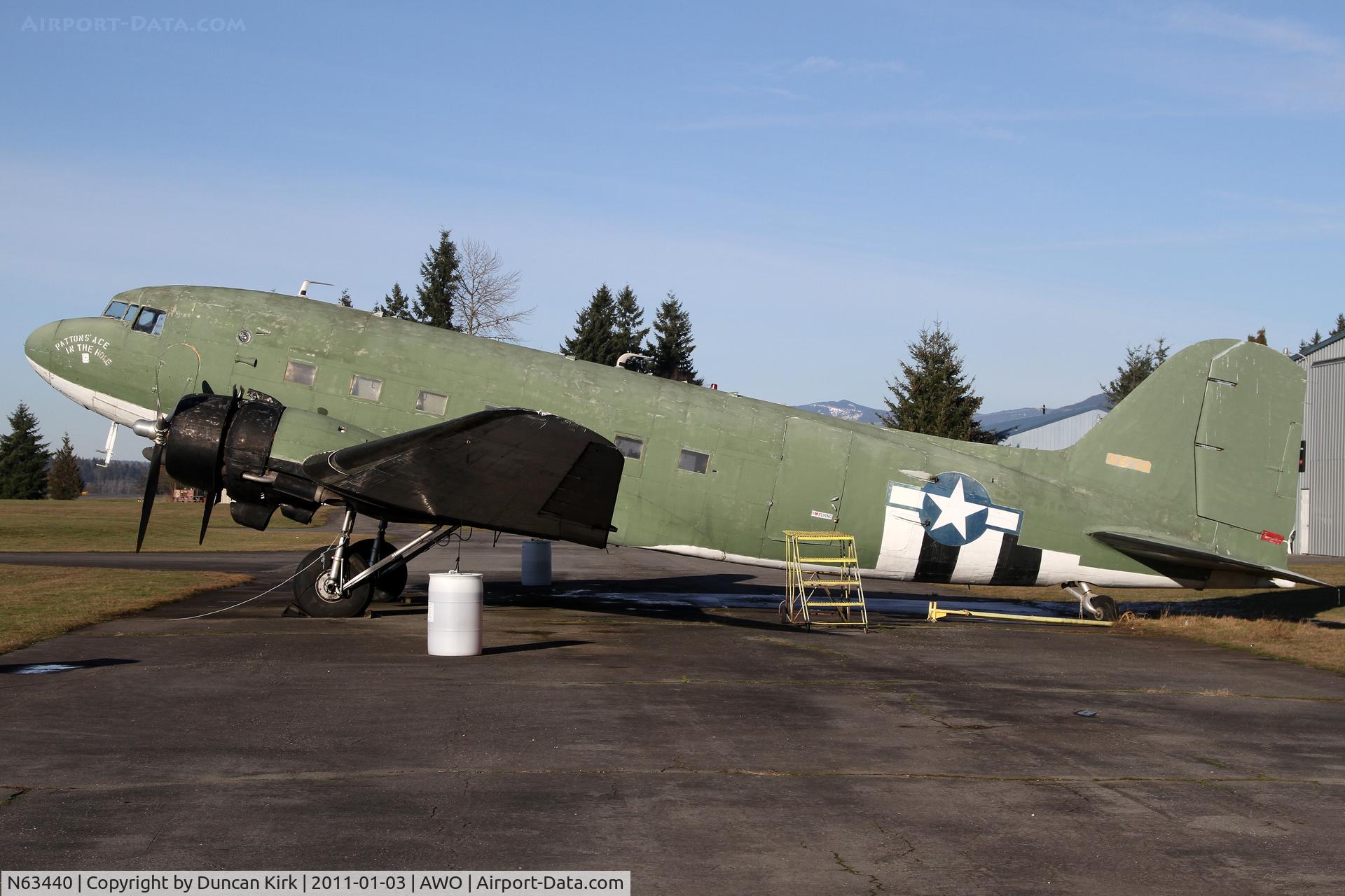 N63440, 1944 Douglas DC3C-S1C3G (C-47A) C/N 20194, Once dumped at Arlington in civilian markings this DC-3 has been 
