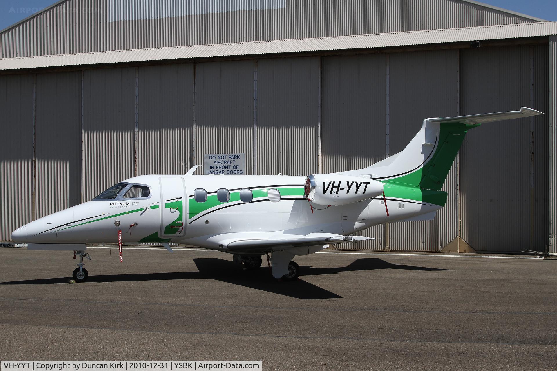 VH-YYT, 2009 Embraer EMB-500 Phenom 100 C/N 50000029, The Phenom 100 is proving mighty popular!