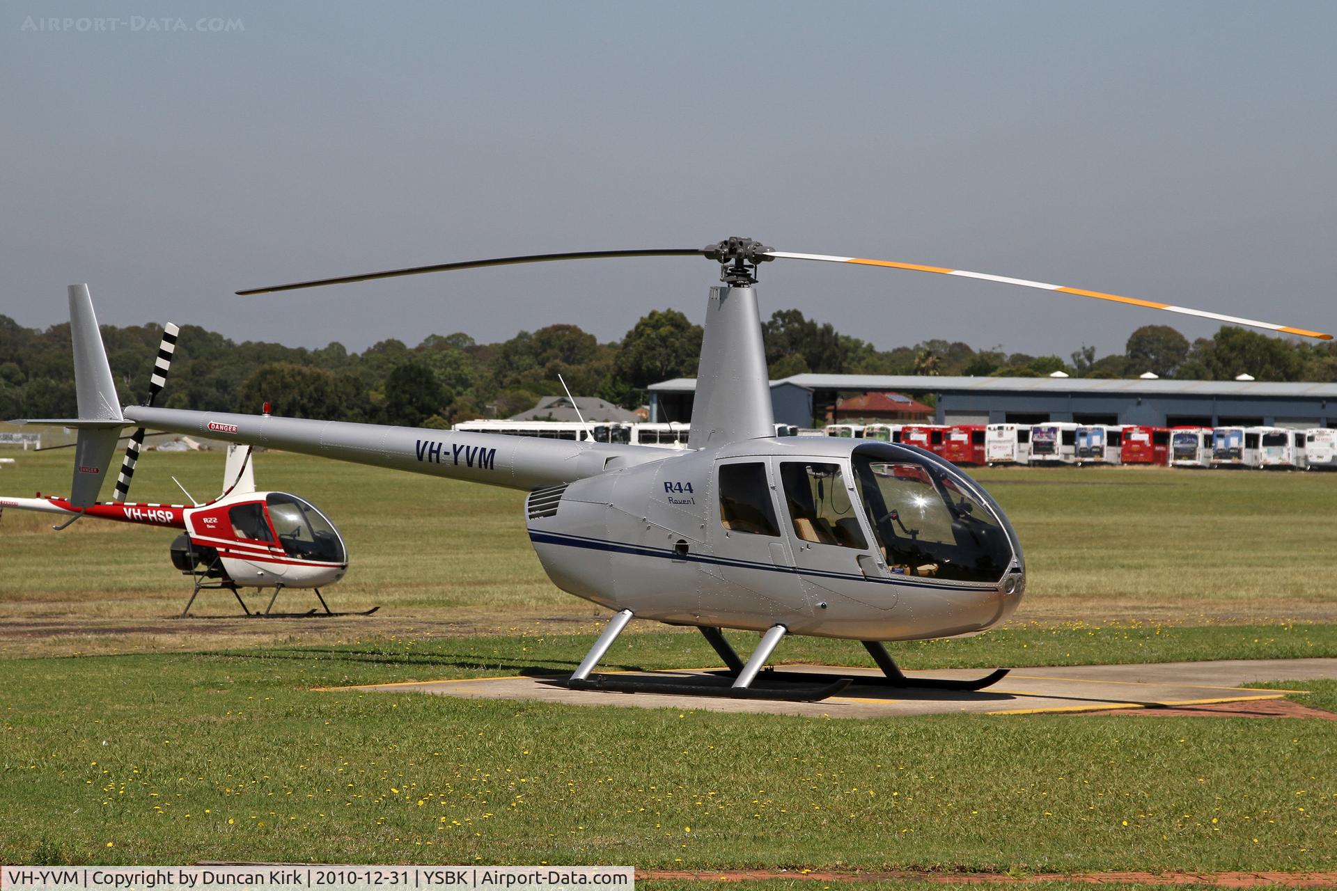 VH-YVM, 2010 Robinson R44 C/N 2086, Surprise!  Another Robinson!