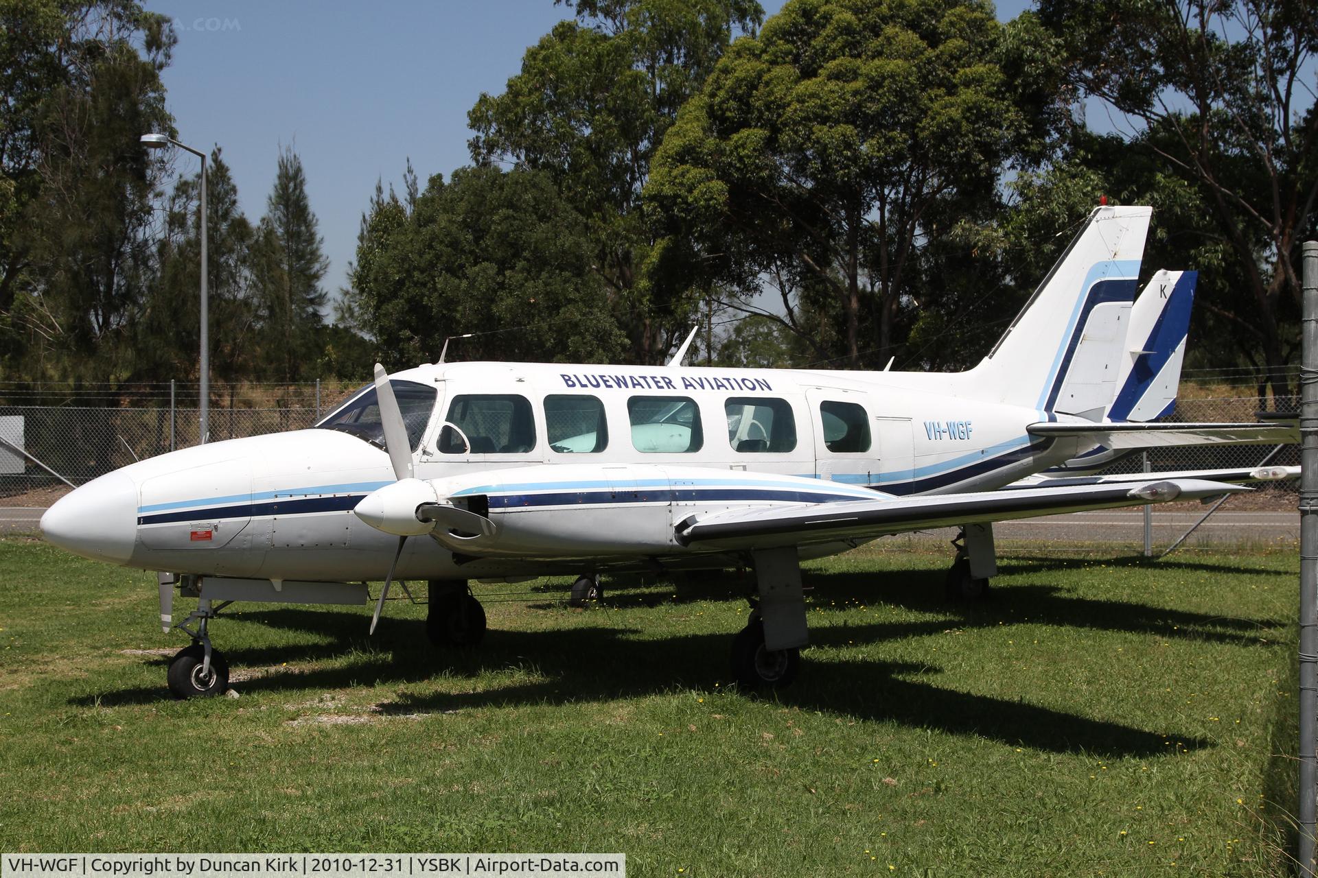 VH-WGF, 1973 Piper PA-31-350 Chieftain C/N 31-7305010, Navajo operated by Bluewater Aviation