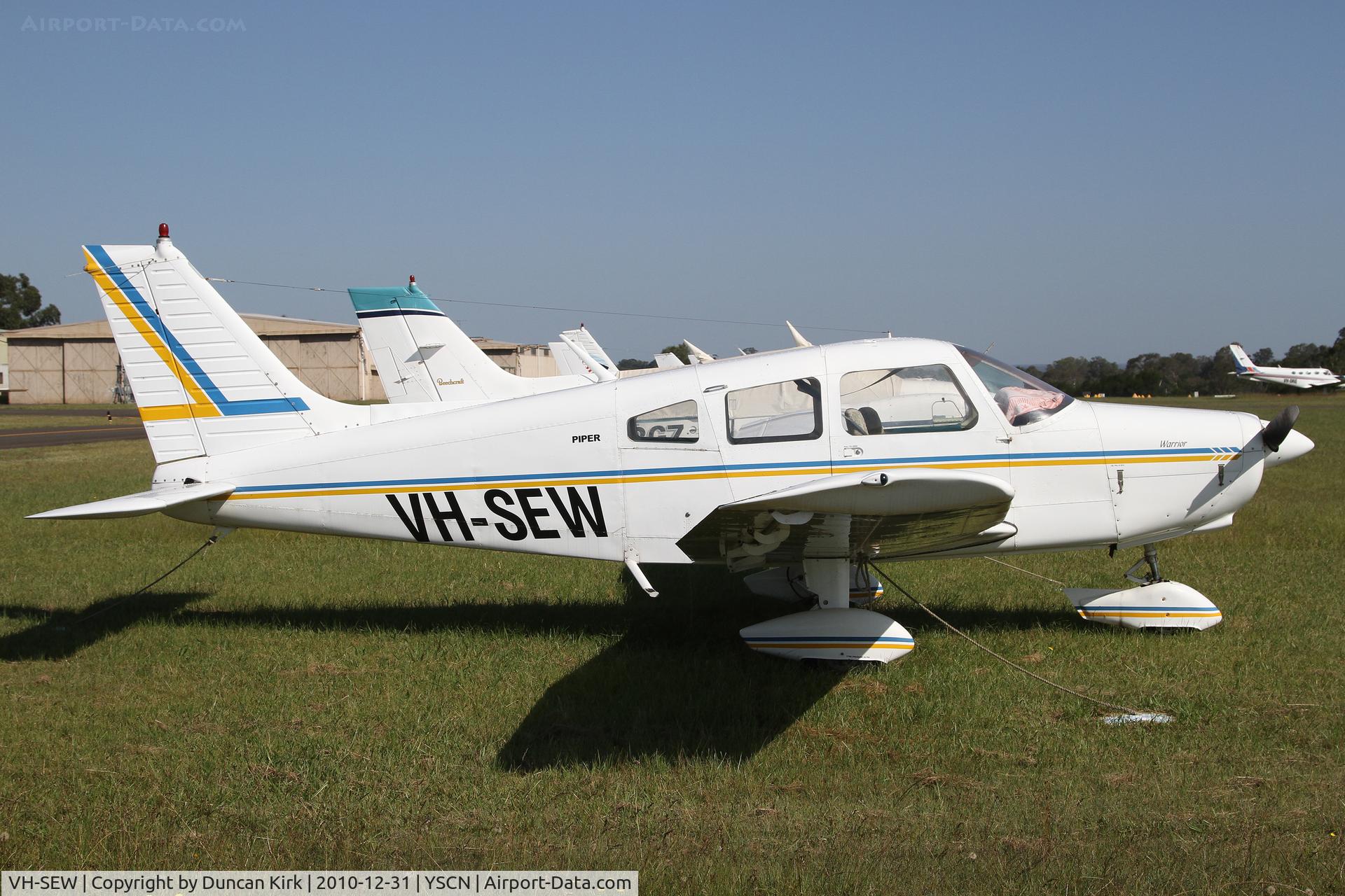 VH-SEW, 1974 Piper PA-28-151 Cherokee C/N 28-7415541, New year's eve at the airport