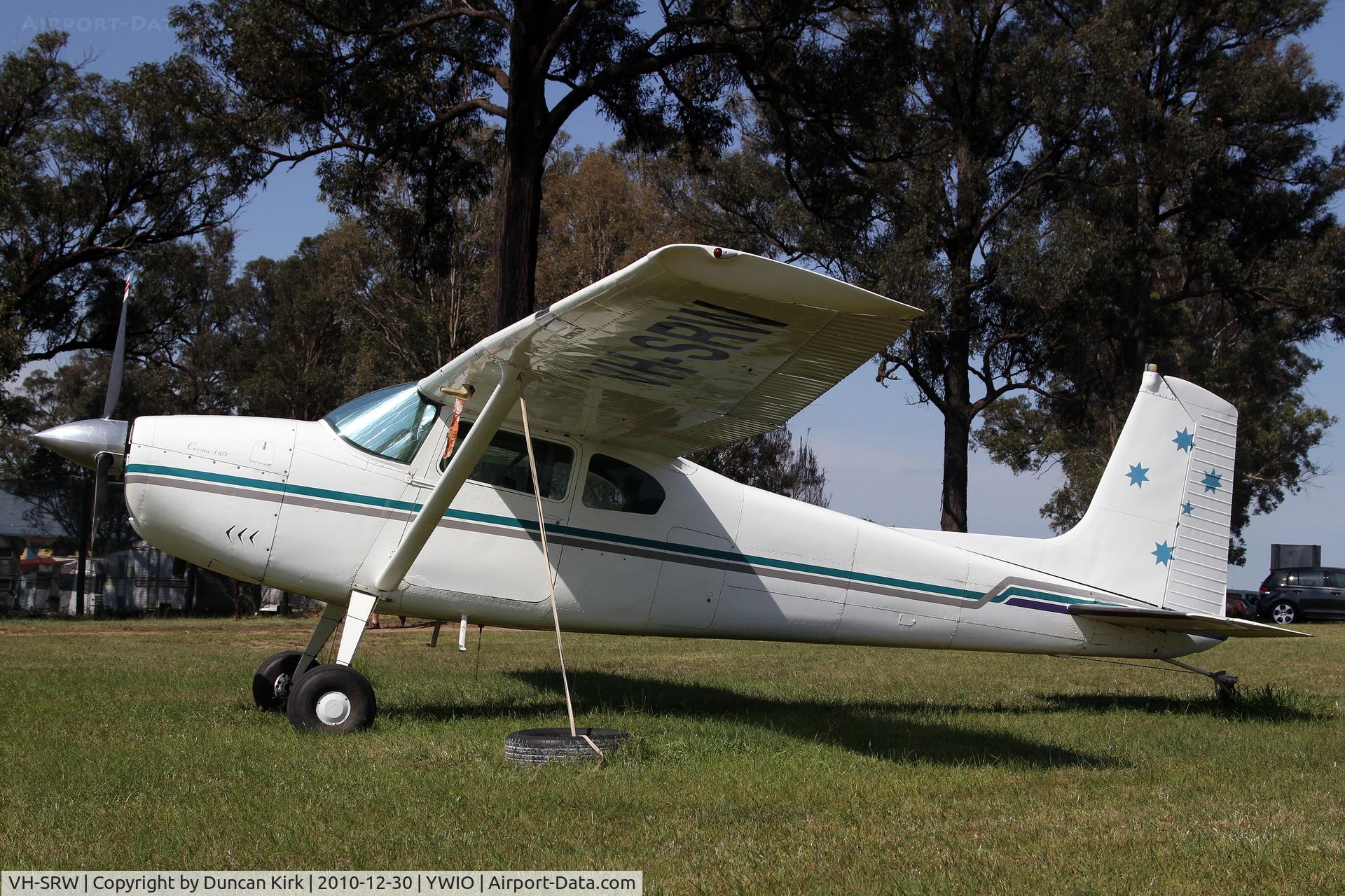 VH-SRW, 1962 Cessna 180E C/N 18051176, This Cessna 180 carries no registration on the fuselage. Seen at Picton, NSW