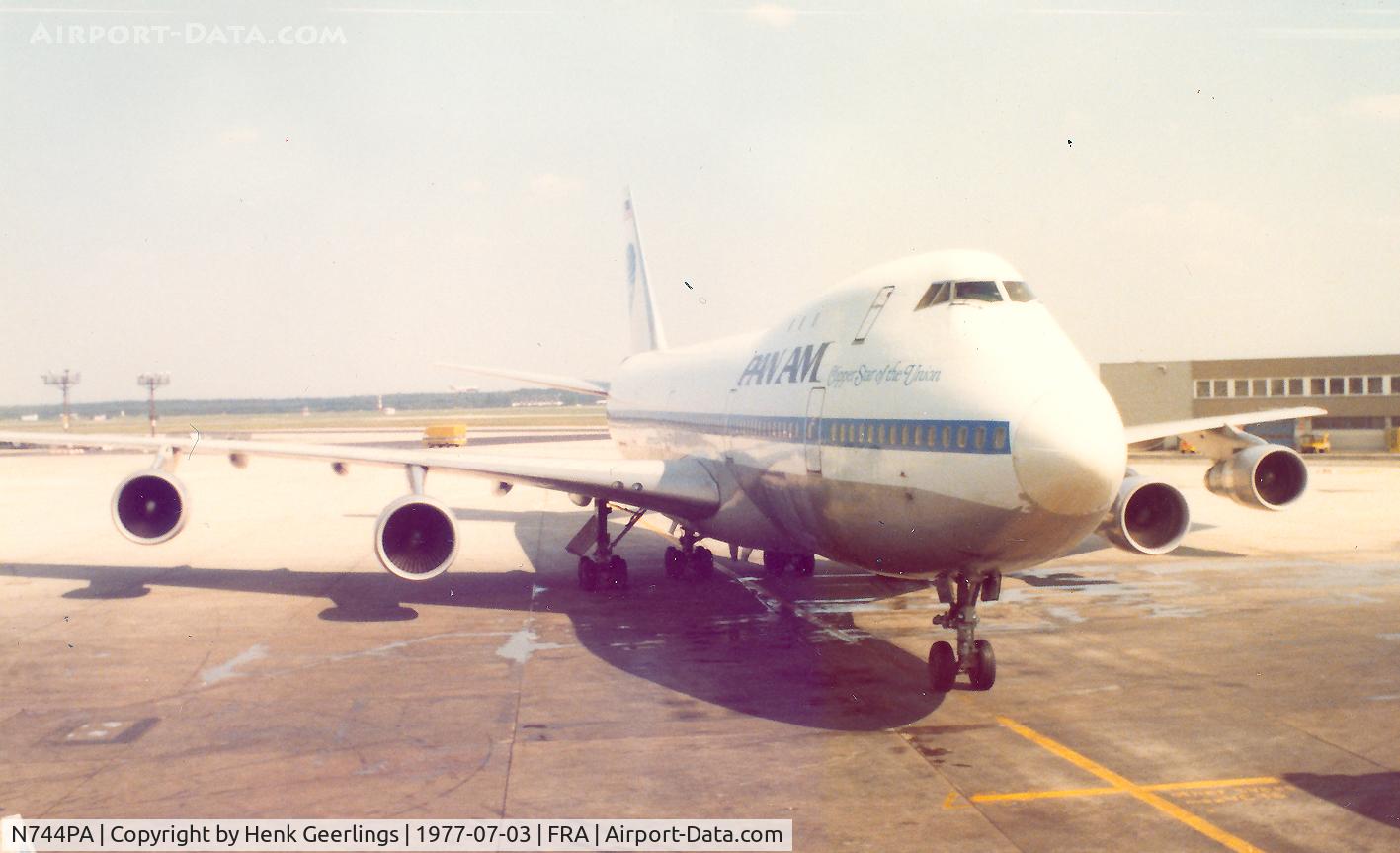 N744PA, 1970 Boeing 747-121 C/N 19651, Pan Am , B747 Clipper of the Union