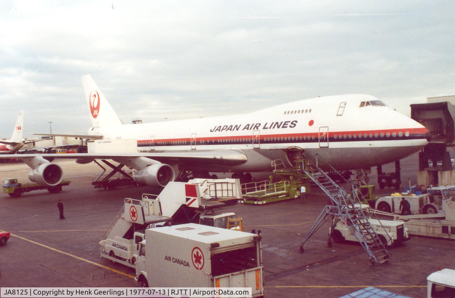 JA8125, 1974 Boeing 747-246B C/N 21030, Japan Air Lines , B747-246B