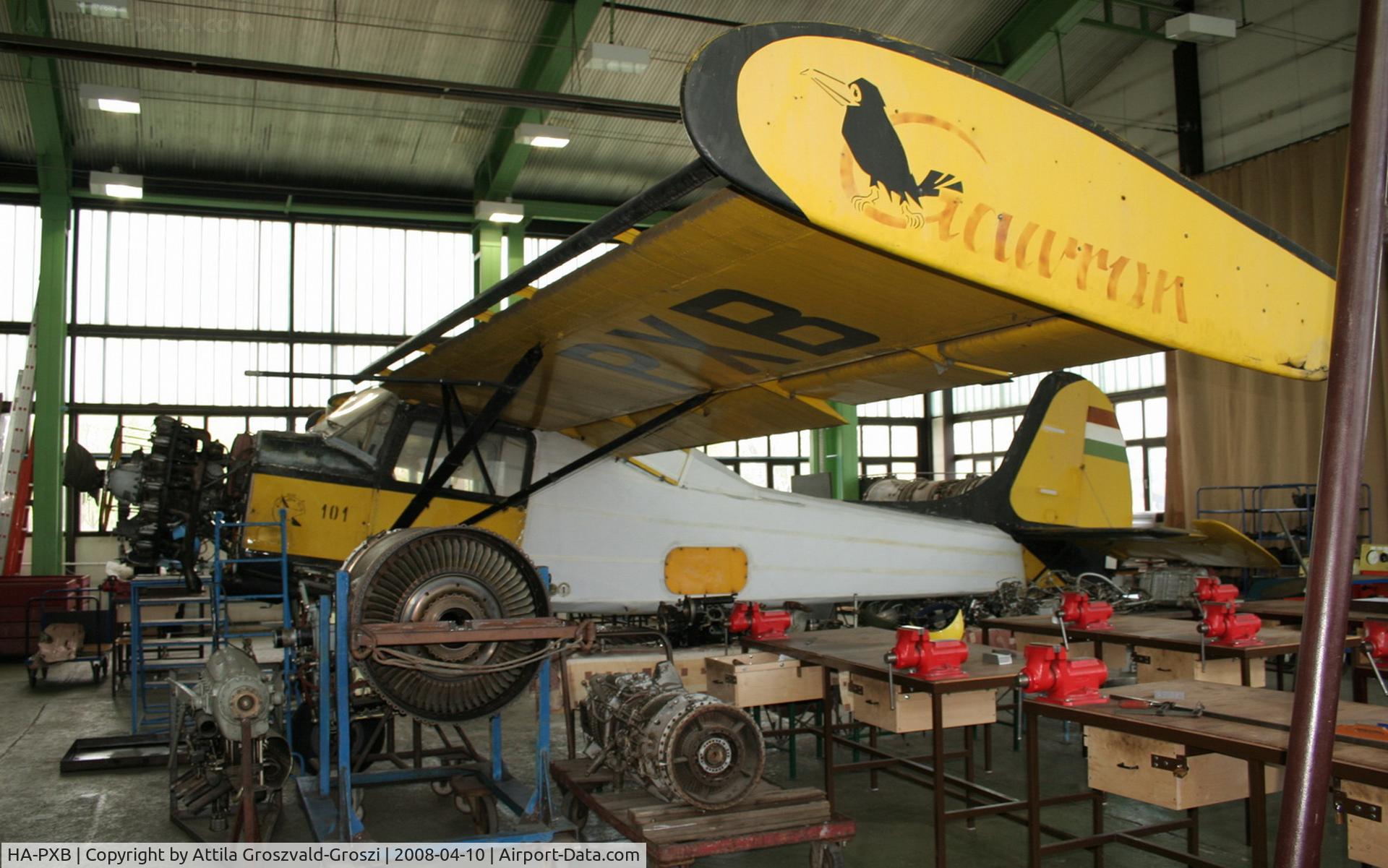 HA-PXB, 1962 PZL-Okecie PZL-101A Gawron C/N 52066, Csepel, Lajos Kossuth Grammar school apprentice workshop - Hungary
