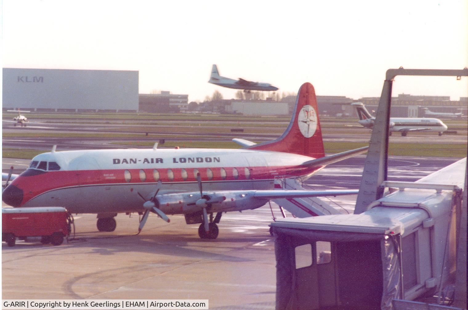 G-ARIR, 1954 Vickers Viscount 708 C/N 36, Dan-Air Viscount at Schiphol , 1977
