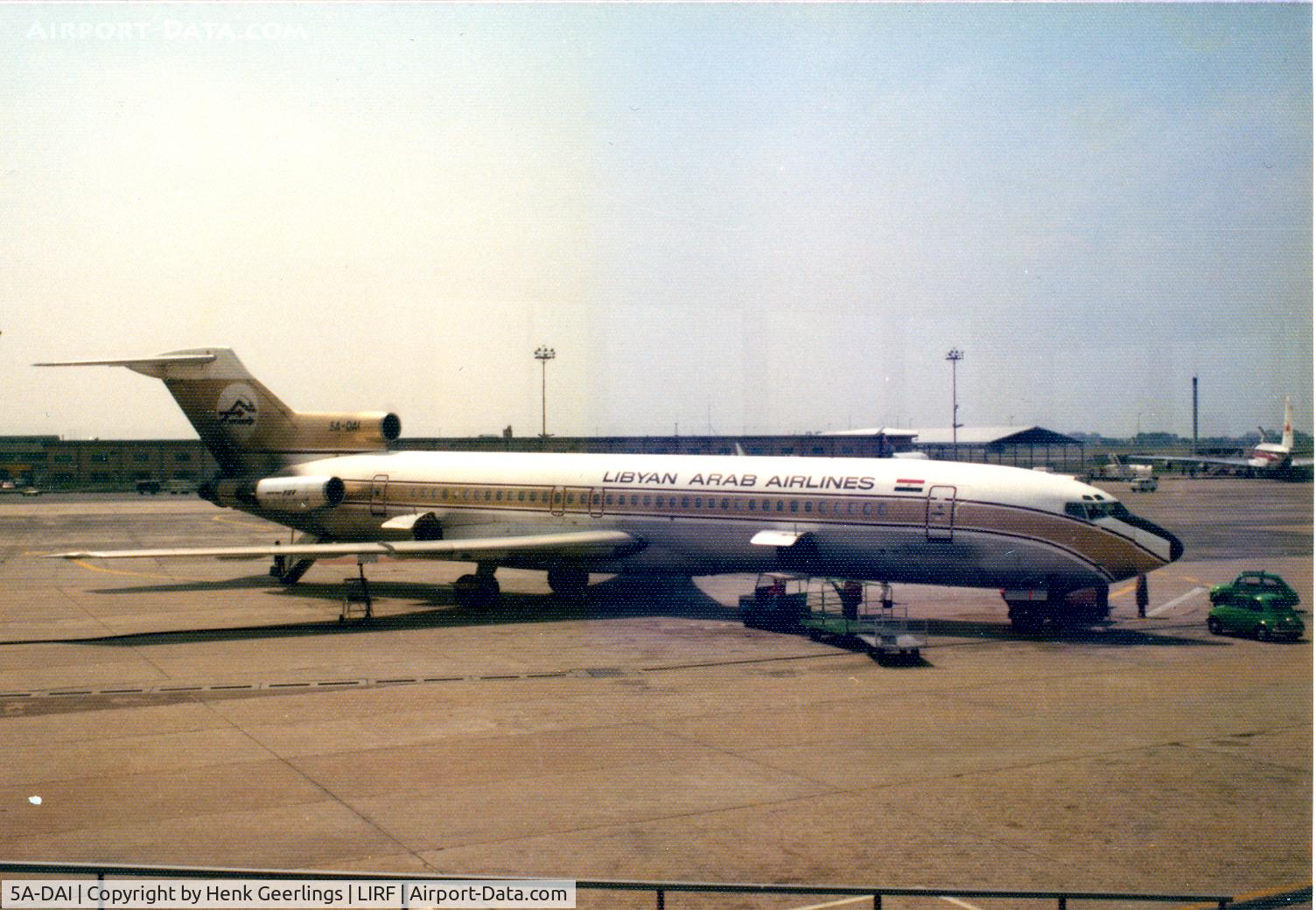 5A-DAI, 1968 Boeing 727-224 C/N 20245, Libyan Arab Airlines , Rome 1977