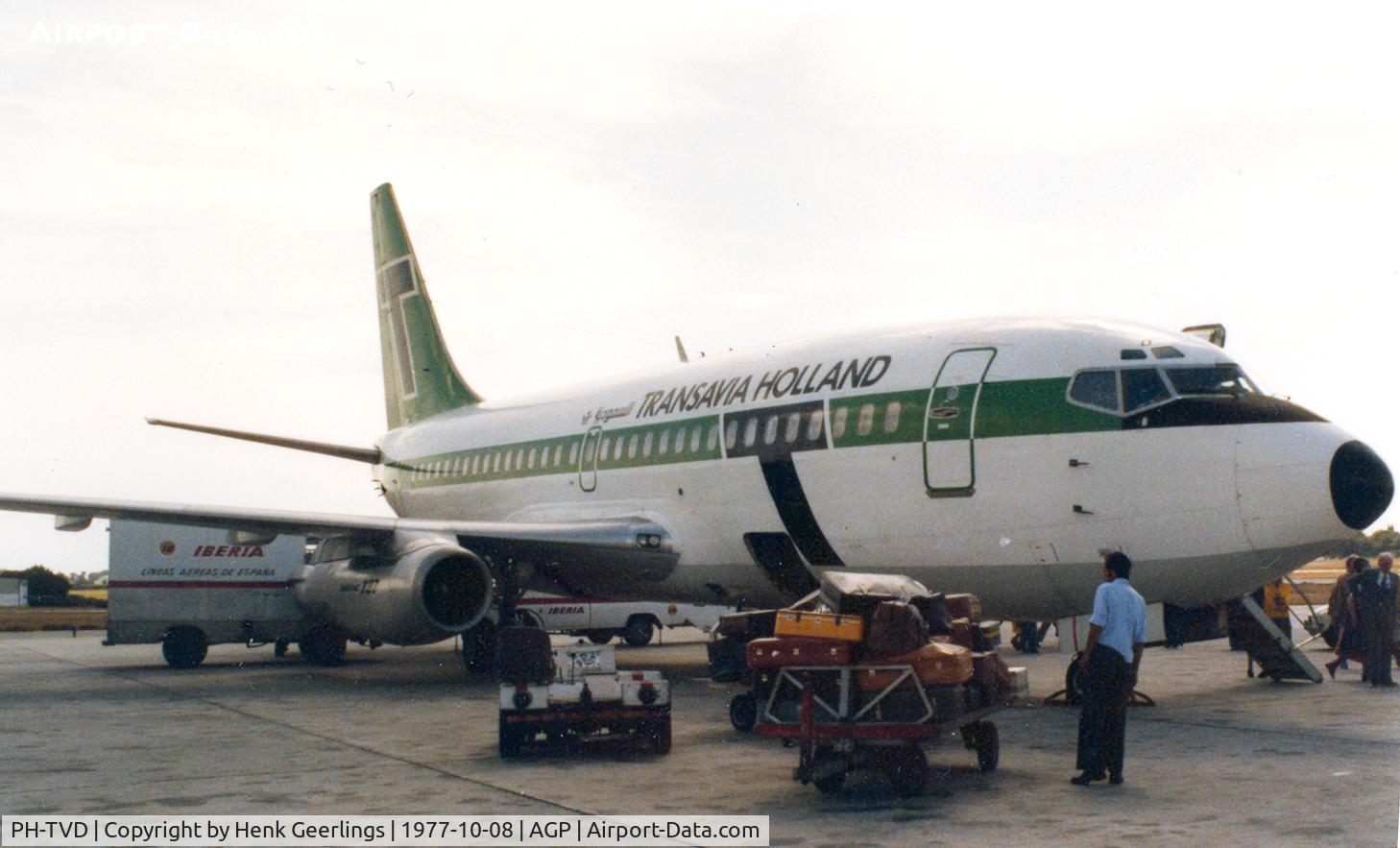 PH-TVD, 1975 Boeing 737-2K2C C/N 20943, Transavia Holland , Malaga , 1977