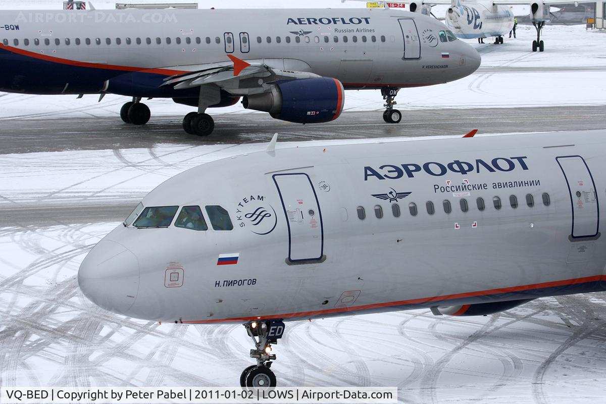 VQ-BED, 2009 Airbus A321-213 C/N 4074, SZG